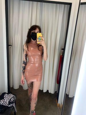 Couldn't resist trying on some latex!