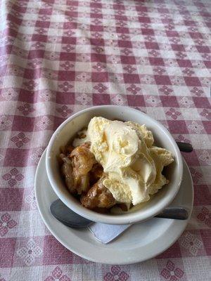 Peach cobbler