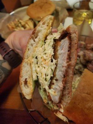 Fried chicken sandwich