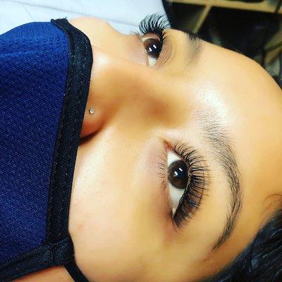 Classic open eye lash extensions