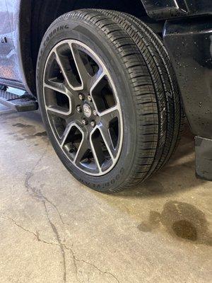 New tire installed