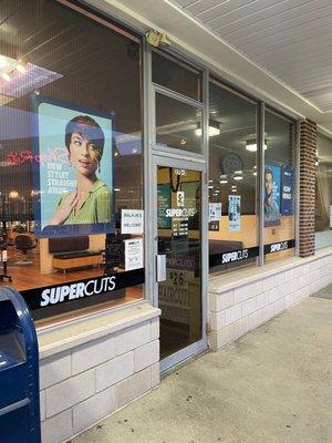 Another view of entrance to their hair shop