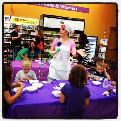 So much fun at the kids' cooking class today!