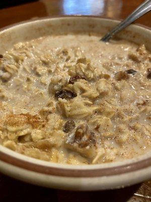 Very special oatmeal to start the day.