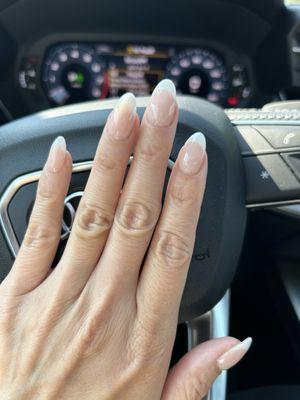 Dip powder French tip by Anna.