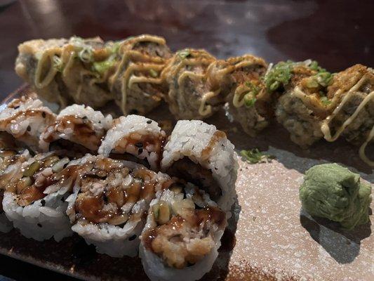 Old Bay Roll (Fry) and Fried Oyster Roll