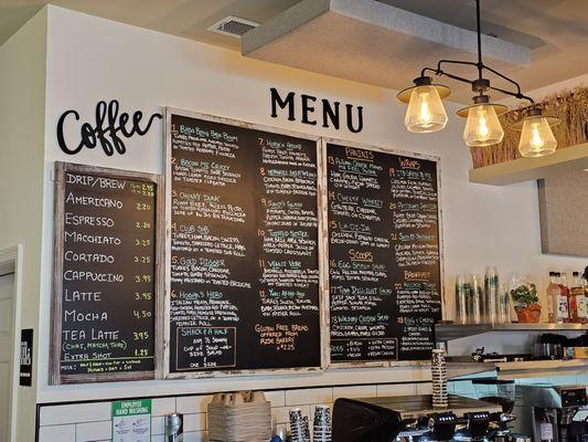 Indoor menu board