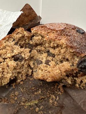 Blueberry muffin. The berries were as dry & wrinkled as a raisin. Disappointed in the quality.