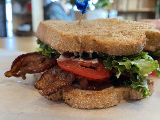 BLT is big enough to split. And they don't skimp on the bacon!