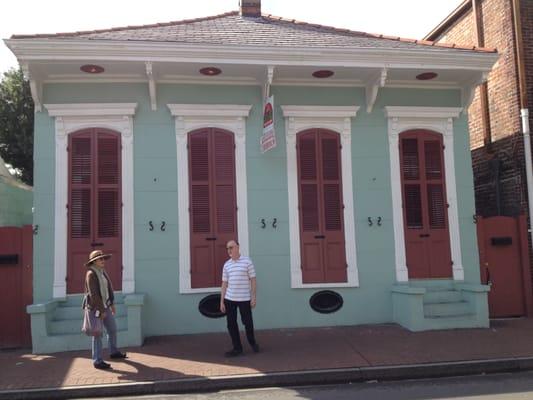 Our guide was Nita. She taught us a lot of history of the French Quarter, along with types of architecture.