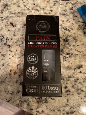 3000 mg CBD pain focused