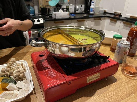 Ordered the vegetarian Hot Pot At Home from Honey's! Tasted great! Good price, too!