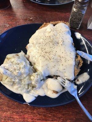 This is 1/2 of a chicken fried steak.