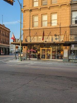 Storefront. Interesting that they have the Flag of Canada at the corner