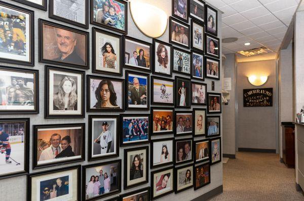 Can you spot your favorite celebrity on our famous wall of patients?