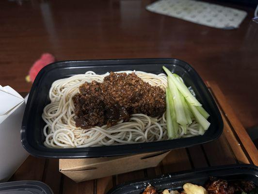 D1. Noodles with Meat Sauce