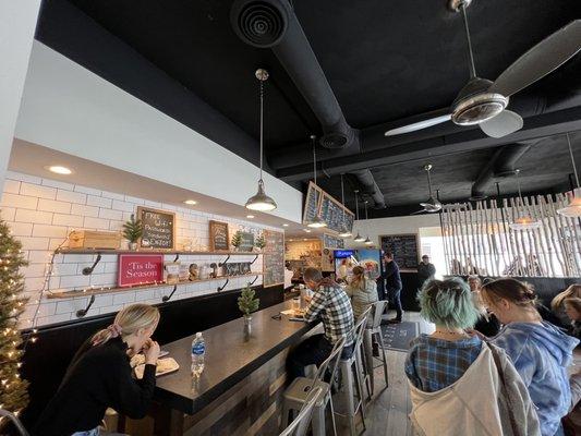 Elevated dining area