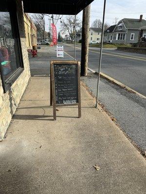 Chalkboard Menu