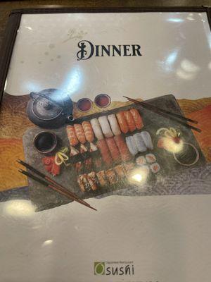 Front cover menu