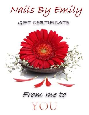 Gift Certificate Are Available