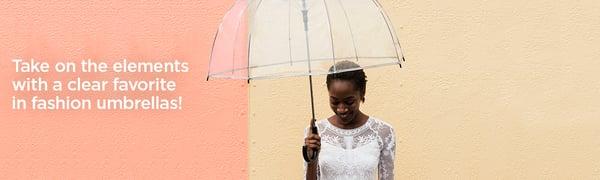 Forecast calls for rain, but we're predicting scattered smiles with our bubble umbrellas.