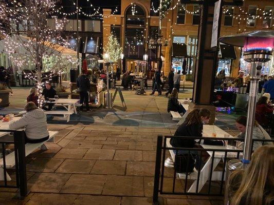 The farmers market outdoor seating