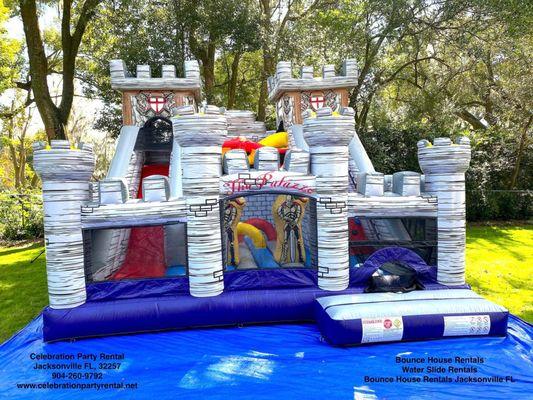 Bounce house rental.  Obstacle course rental, slide rental