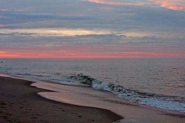 Photo at dusk at Sandbridge Beach.