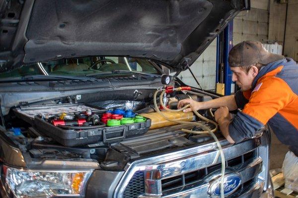 Coolant flush and bleeding out all of the air.