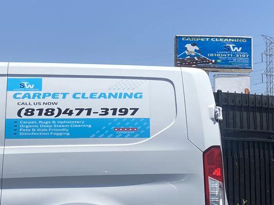 Our SW office and our trucks! North Hollywood local, you can't miss us with our Billboard