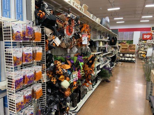 Tons of spooky decorations