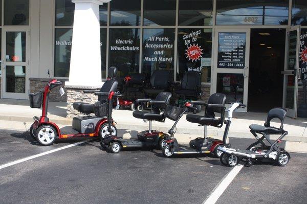 Our newest line of mobility scooters!