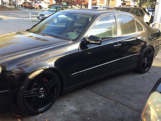 Installed lowering springs on this Mercedes E350