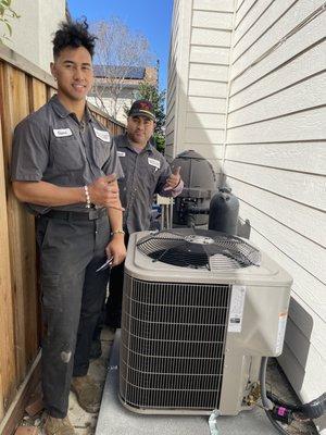 New Bryant Air Conditioner installed by the Same Day team.