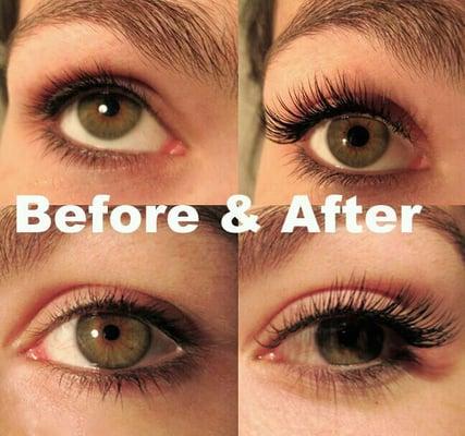 Eyelash Extension Before And After