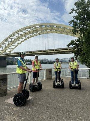 share history and a new experience We booked the Riverwalk Segway tour our guide. Brett was fantastic.