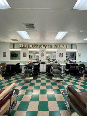 Old school barbershop. Floor revamp October 2023.