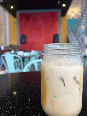 iced caramel latte