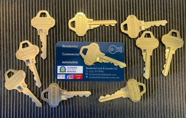 High Security and Specialty Keys available at our shop!