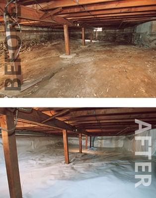 Crawl space insulation