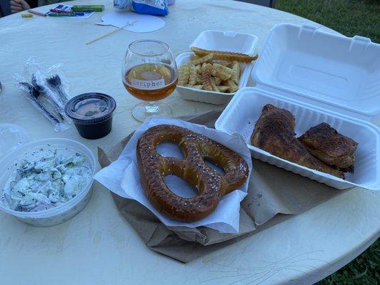 Oktoberfest meal from Twisted Biscuit