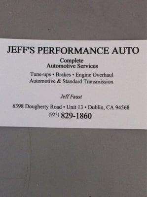 Jeffs Performance Auto