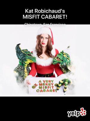 Holidays & alcohol nonstop in theatre, ready to get creeped out by beautiful women & gremlins @ MisFit Cabaret Christmas!