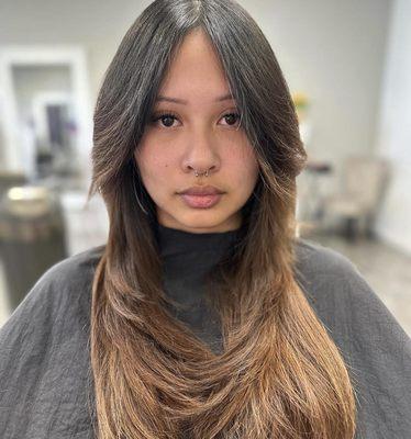 Transform your look with the best Butterfly Haircut in Summerlin!  Effortless layers, endless style--get ready to flutter in confidence.