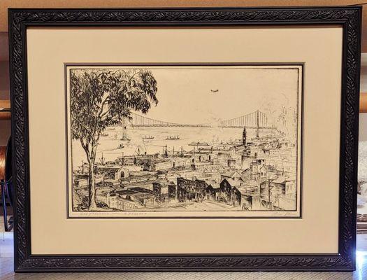 Old SF etching