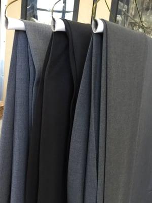 Keep your slacks looking brand new with our dry cleaning and laundry services! We have light, medium, and heavy starch options.