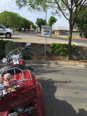 Motorcycle parking