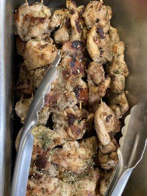 Chicken skewers