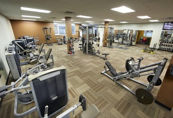 Fitness Center weight training equipment