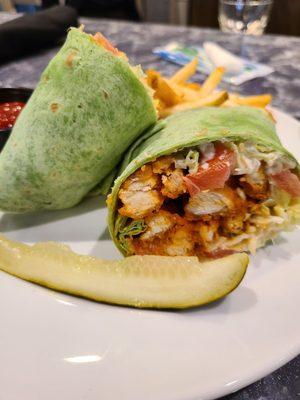 Buffalo chicken wrap